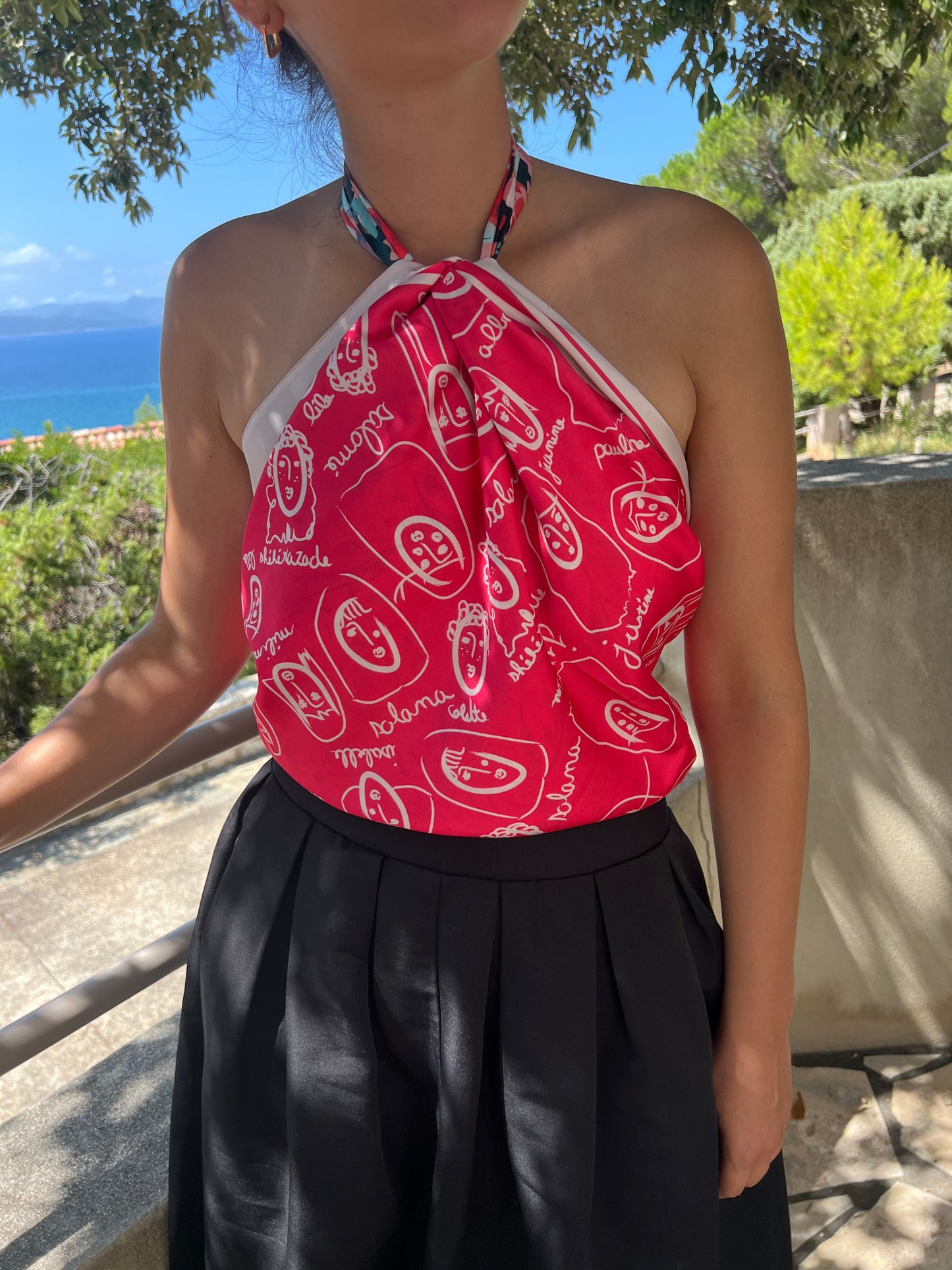 Foulard Isabelle - Marguerite 90cm