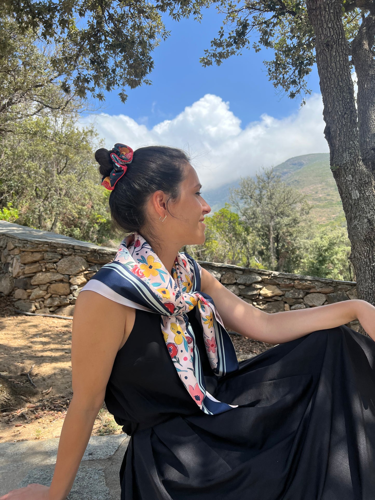 Foulard Isabelle - Marguerite 90cm