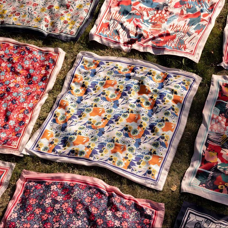 Foulard Marguerite - Marie-Louise 90cm