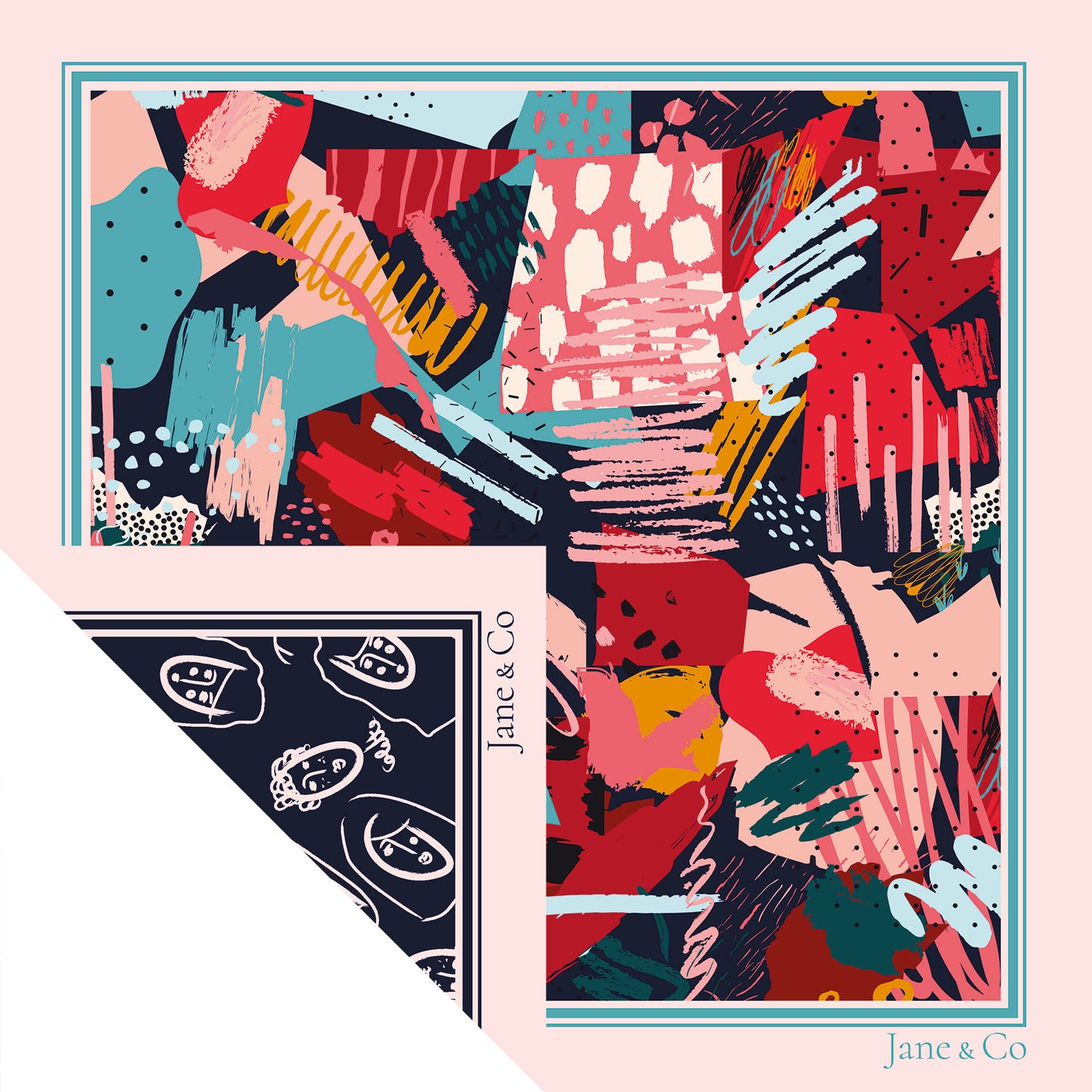 Foulard Clarisse - Janine 60cm