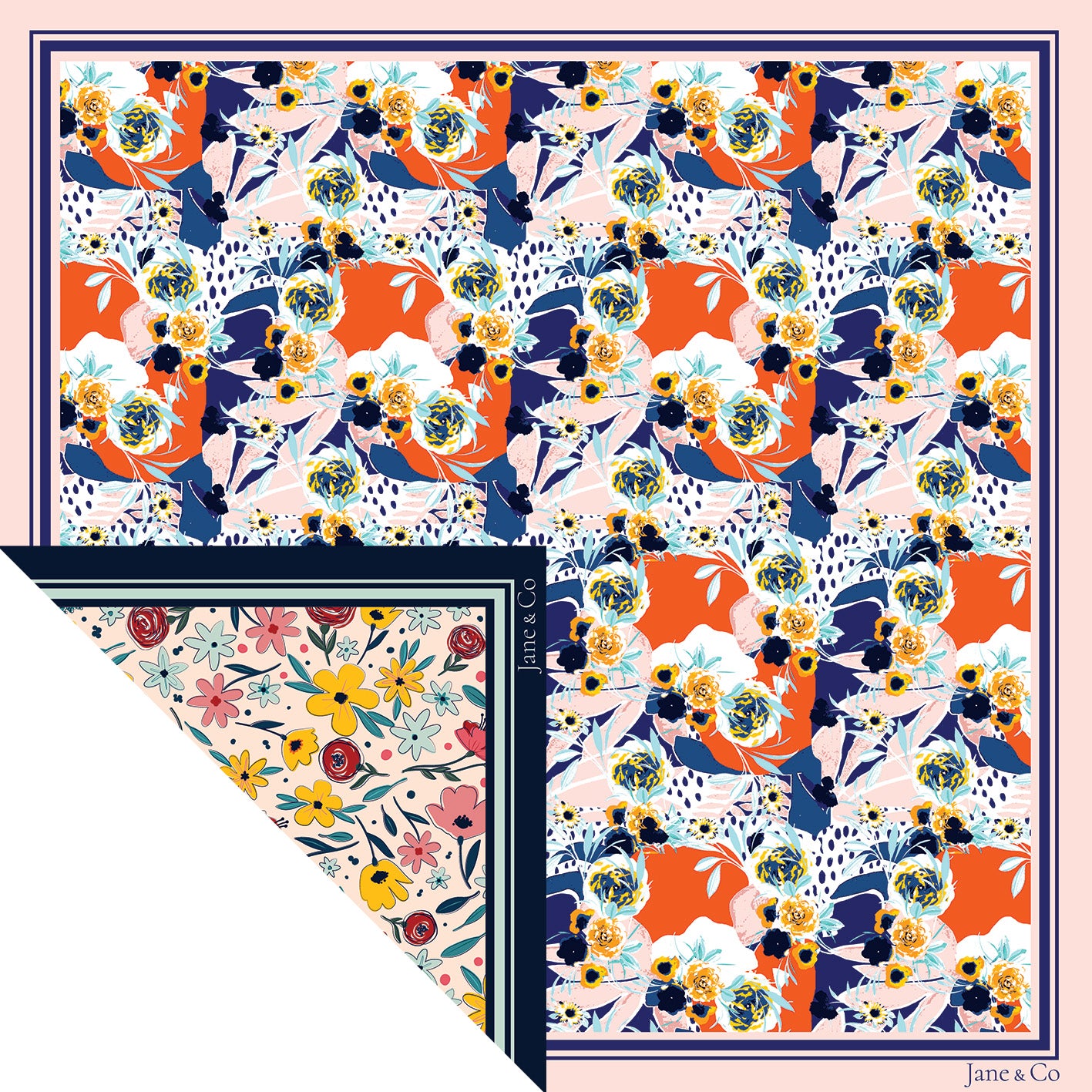 Foulard Marguerite - Marie-Louise 90cm