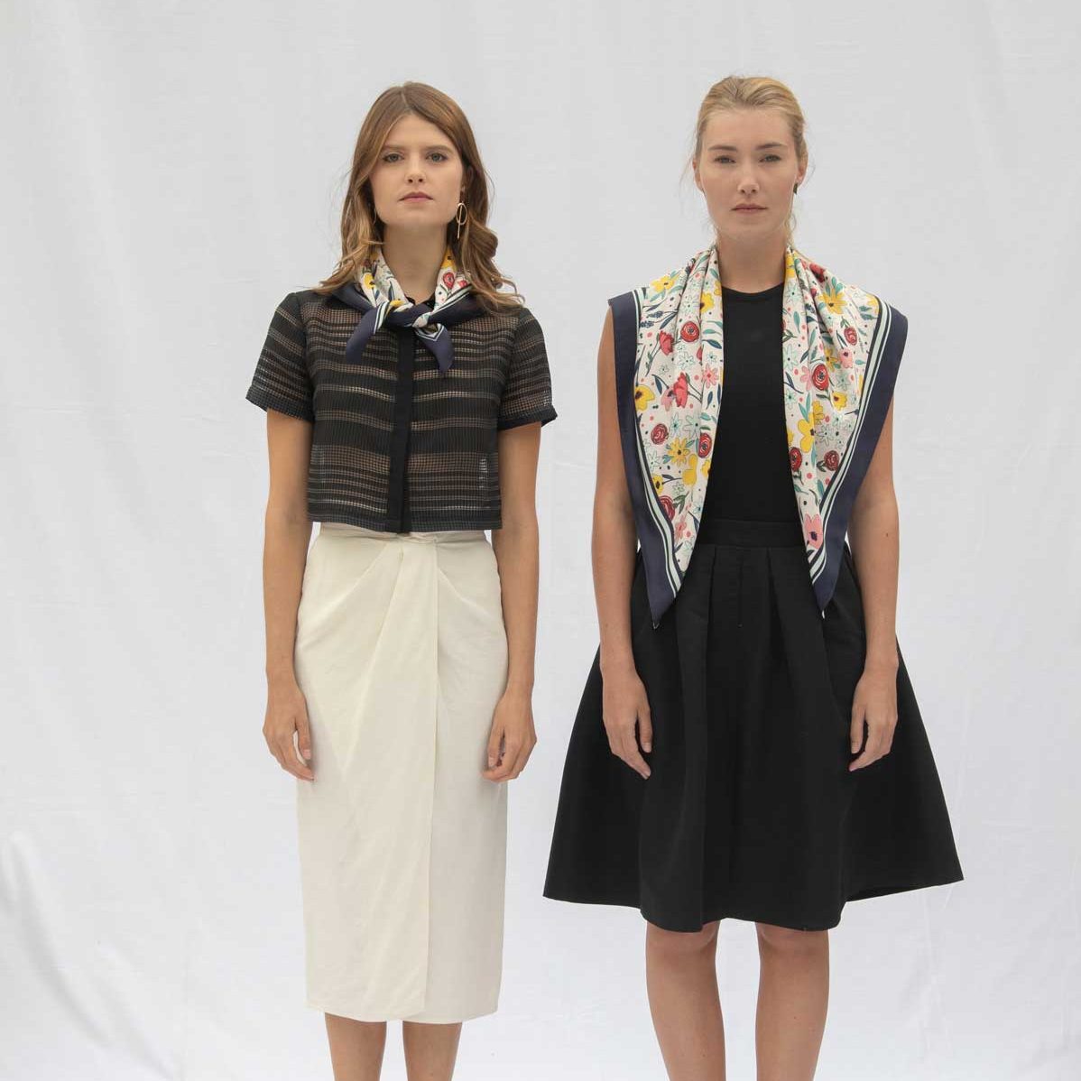Foulard Marguerite - Marie-Louise 90cm