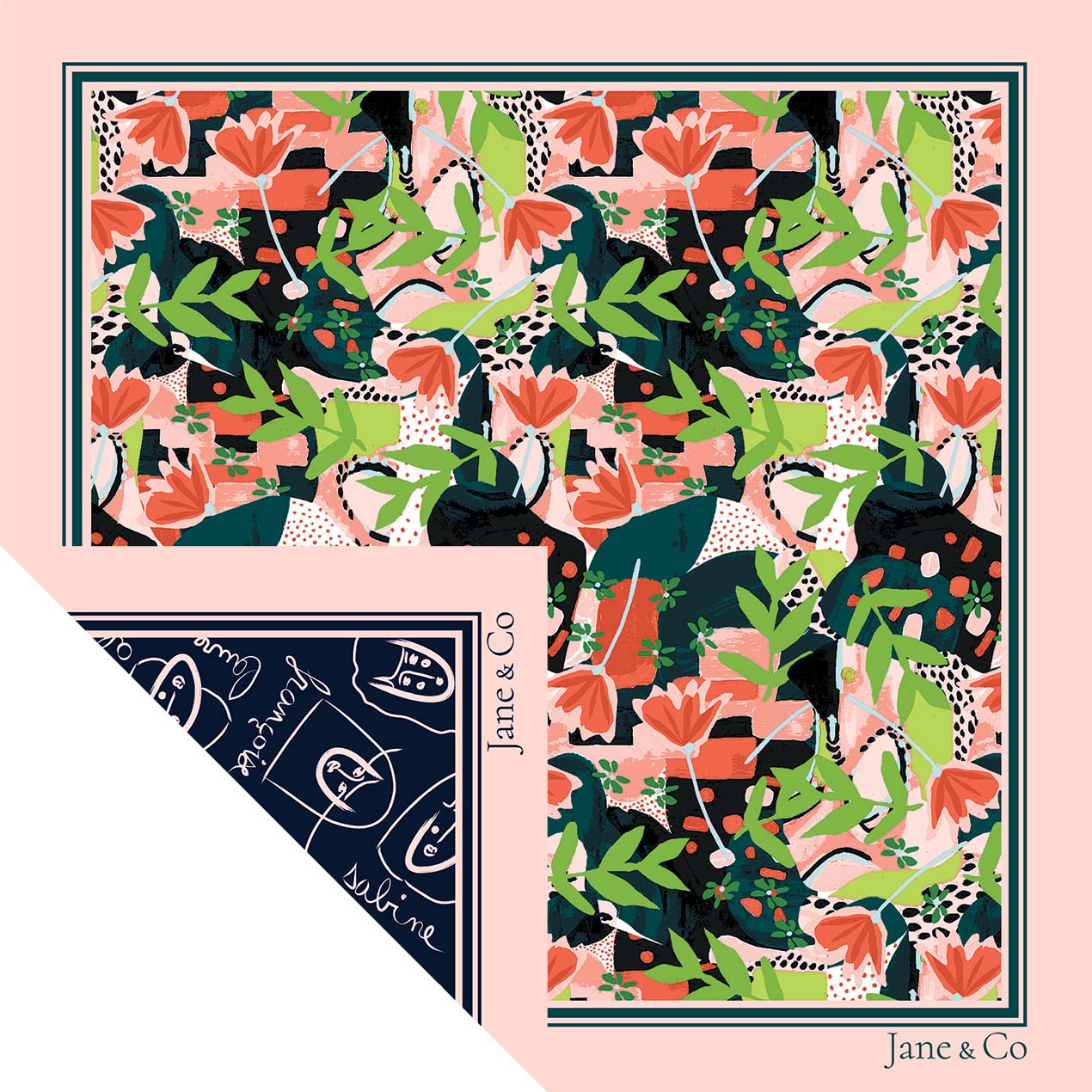 Foulard Camille-Carla 60cm